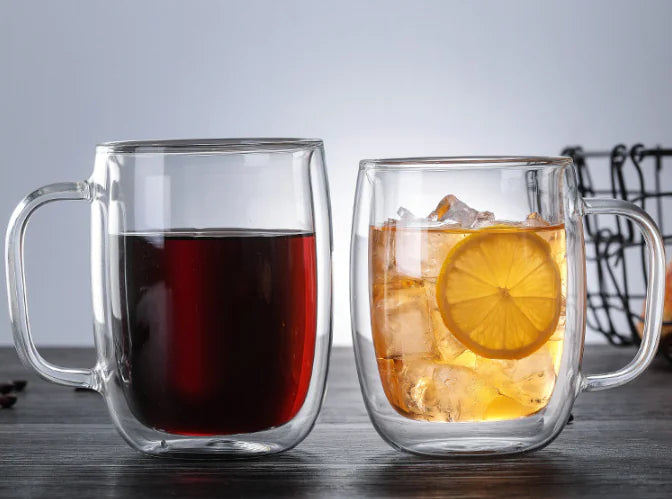 High Borosilicate Double-Wall Glass Cup