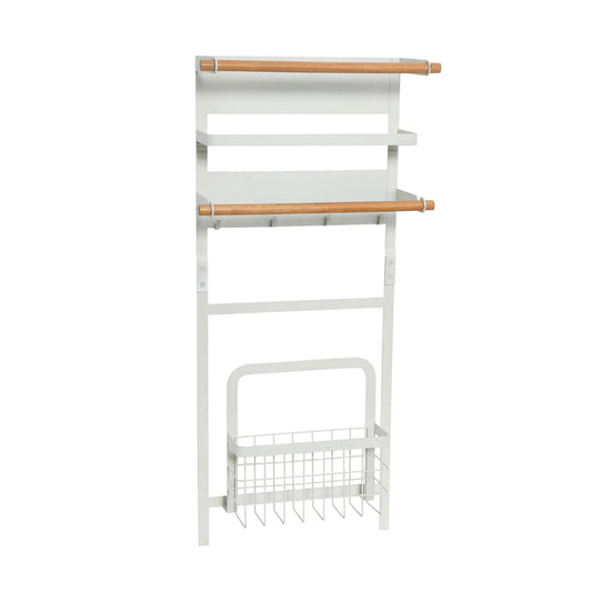 Household Essentials Metal Magnetic Organizer Rack White