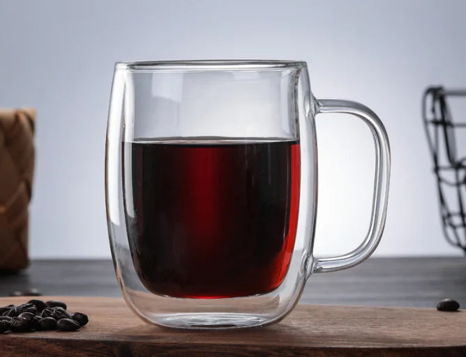 High Borosilicate Double-Wall Glass Cup