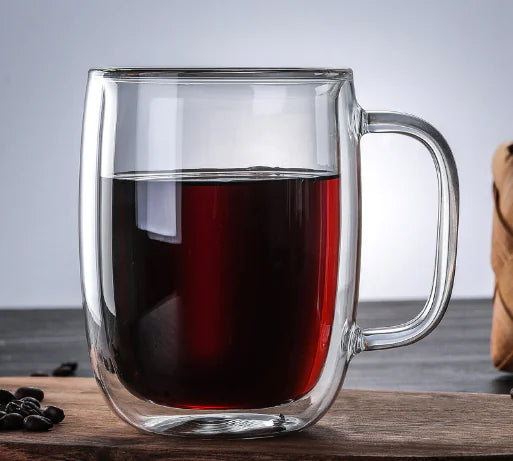 High Borosilicate Double-Wall Glass Cup